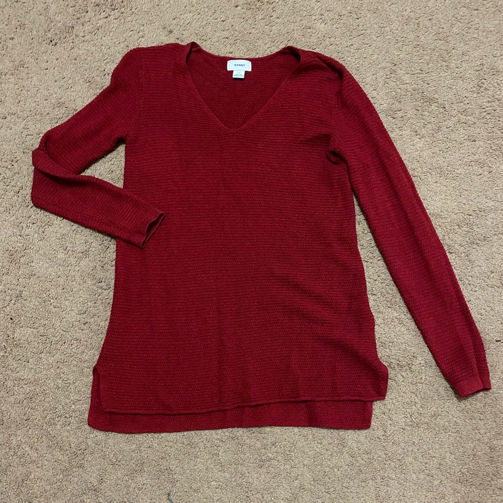 red sweater